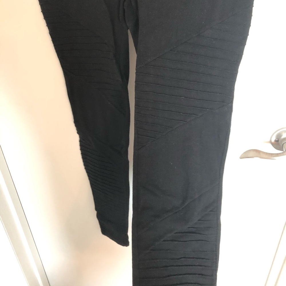Designed Black Leggings